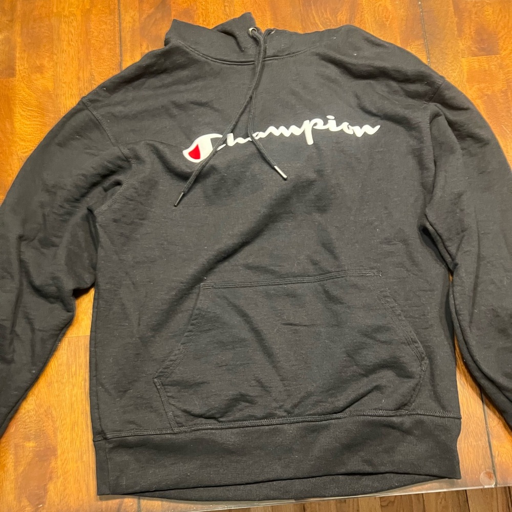 Champion ECO AUTHENTIC BLACK HOODIE SIZE M like new